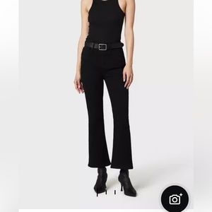 Rag & bone casey flare high-rise jeans, black, 26 NWT